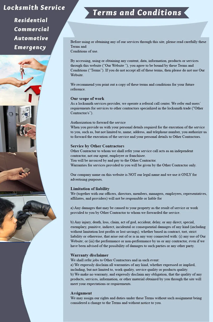 List of all local locksmith services